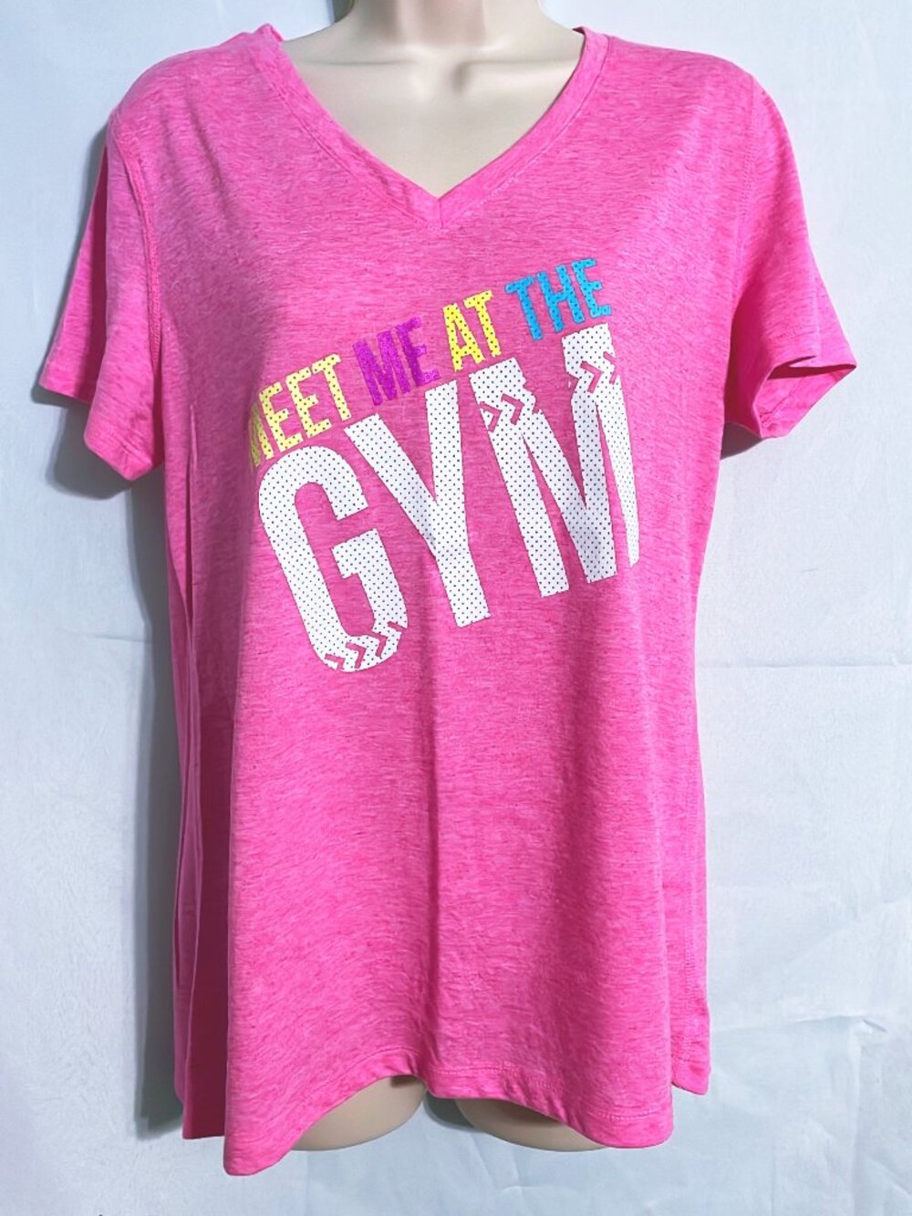 Danskin Now Meet Me At The Gym T-Shirt Size L